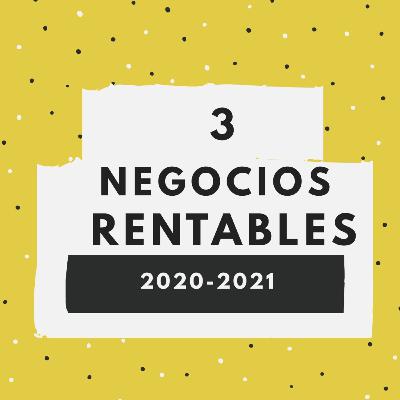 3 NEGOCIOS RENTABLES PARA 2020-2021
