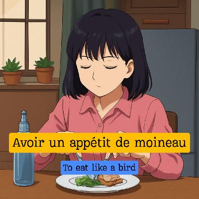 Expression française : "Avoir un appétit de moineau"