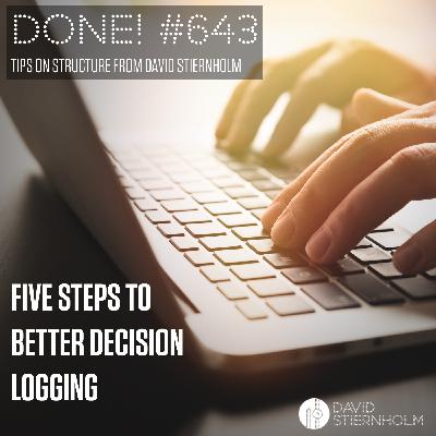 Five steps to better decision logging