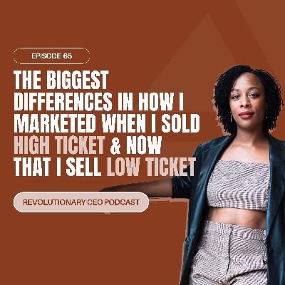 65- The Biggest Differences In How I Marketed When I Sold High Ticket & Now That I Sell Low Ticket 65- The Biggest Differences In How I Marketed When I Sold High Ticket & Now That I Sell Low Ticket
