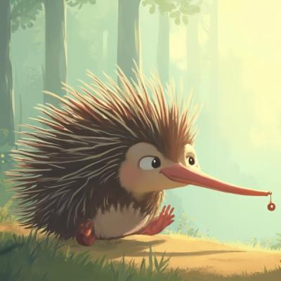 E: Edgar the Elusive Echidna's Earthy Escapade