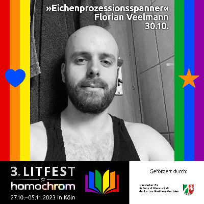 Florian Veelmann liest »Eichenprozessionsspanner« beim 3. Litfest homochrom Florian Veelmann liest »Eichenprozessionsspanner« beim 3. Litfest homochrom