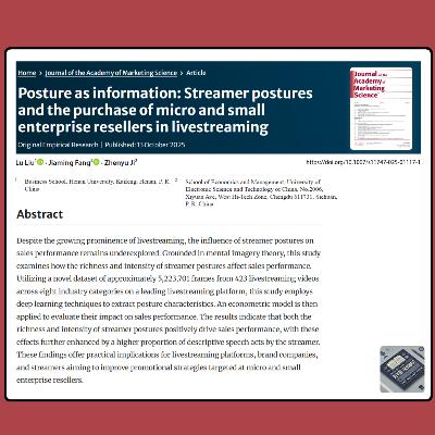 Posture as Information (Liu et al. 2025) | FT50 JAMS