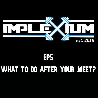 What to do after your meet? What to do after your meet?