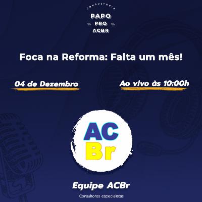 Foca na Reforma: Falta um mês! Foca na Reforma: Falta um mês!