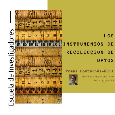 Los instrumentos de recolección de datos Los instrumentos de recolección de datos