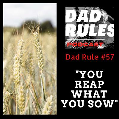 Dad Rule #57 - You Reap What You Sow