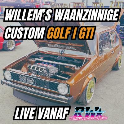 Willem's waanzinnige custom Golf 1 GTI - Live vanaf Revworks Retrospective