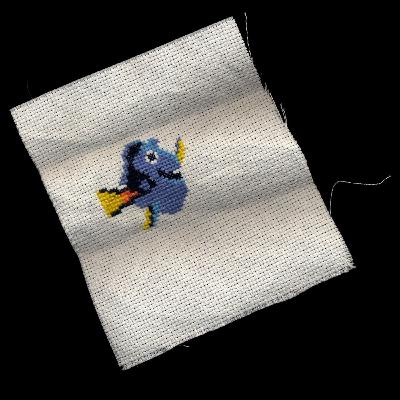 Cross-stitch of Dory
