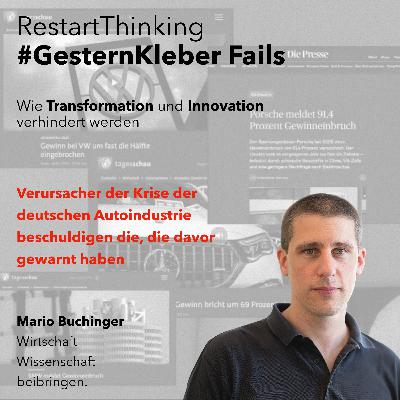 Verursacher der Krise der deutschen Autoindustrie beschuldigen die, die davor gewarnt haben Verursacher der Krise der deutschen Autoindustrie beschuldigen die, die davor gewarnt haben