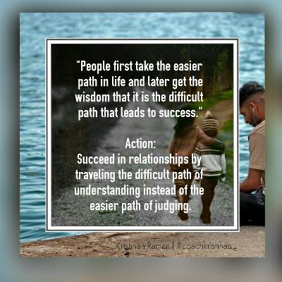 Coach Krishnan - Quote for the day - Relationships