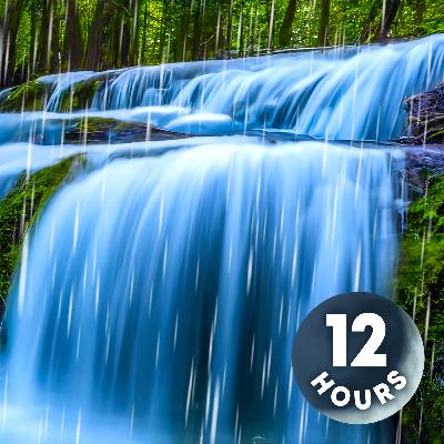 Fall Asleep with Waterfall White Noise & Relaxing Rain Sounds | 12 Hours