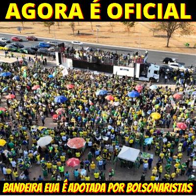 Manifestação por anistia flopa e bolsonaristas adotam a bandeira dos EUA
