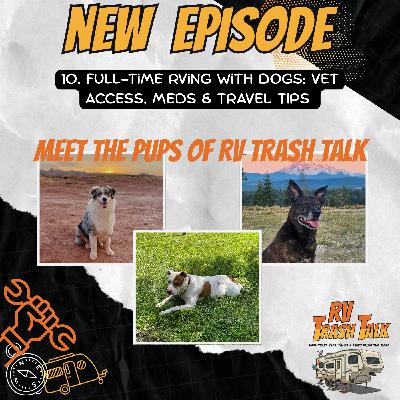 10. Full-Time RVing with Dogs: Vet Access, Meds & Travel Tips | Meet the Pups of RV Trash Talk