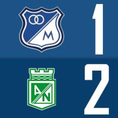 Millonarios 1 Nacional 2