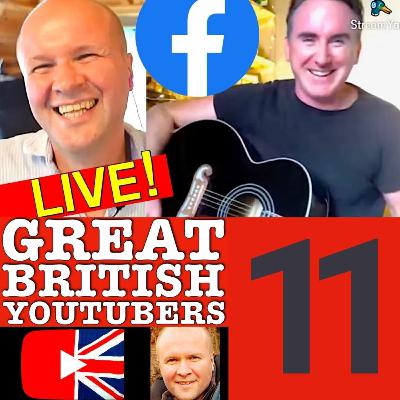 How to MOVE OFF Facebook Live to YOUTUBE! Music listening experience? Great British YouTubers Podcast with NEIL MOSSEY and MARK A WRIGHT 011