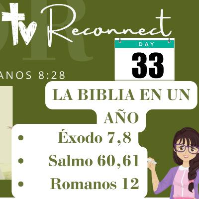 LA BIBLIA EN UN AÑO - DÍA 33: ¿Porque Dios endurecio el corazón del Faraón? ¿Cómo ser representantes de Dios en la tierra? (Nueva Versión Internacional NVI) - Disconnect to Reconnect - Éxodo, Salmos,