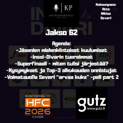 62. Kelpaako piste: Pohdinnassa Superfinaali: "Eiköhän se jossain Urhea-hallissa pelata"