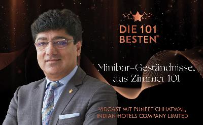 Puneet Chhatwal auf Besuch an der "Minibar im Zimmer 101"