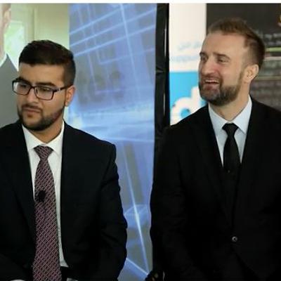 Baghwan Ramnani of Intel & Petar Galovic of Arabco Smart Technology Baghwan Ramnani of Intel & Petar Galovic of Arabco Smart Technology