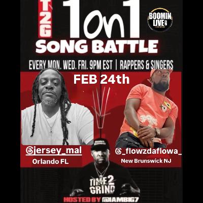 1 on 1 song battle Jersey Mal of Fl vs Flowzdaflow of NJ season 2 ep 37