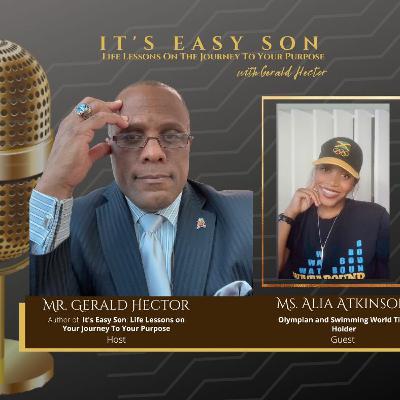 Gerald Hector welcomes Olympian Alia Atkinson to It's Easy Son