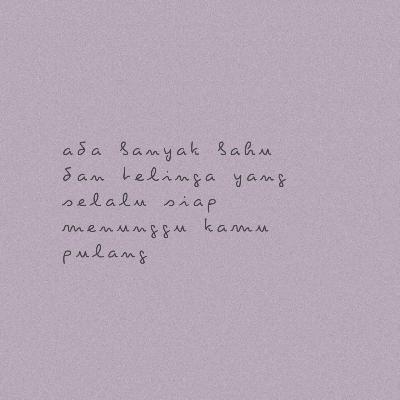 tenang, ga akan sendirian tenang, ga akan sendirian