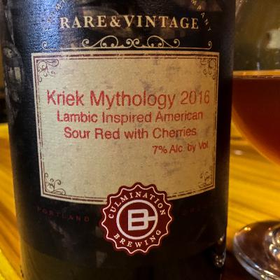 Kriek Mythology 2016 – The Culmination Back Bar Podcast