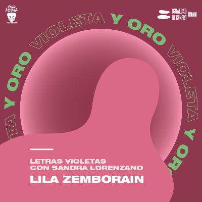 Letras violetas: Lila Zemborain