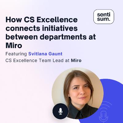 Ep. 50: How CS excellence connects initiatives between departments at Miro [Feat. Svitlana Gaunt, CS Excellence Team Lead at Miro]
