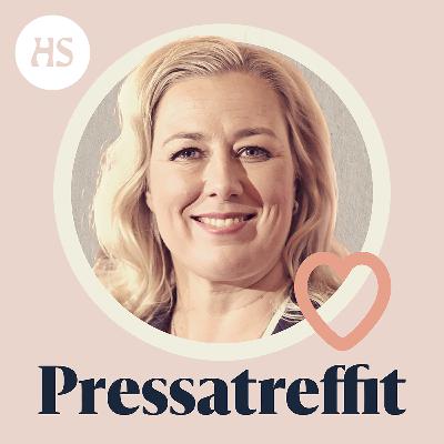 Pressatreffeillä Jutta Urpilainen
