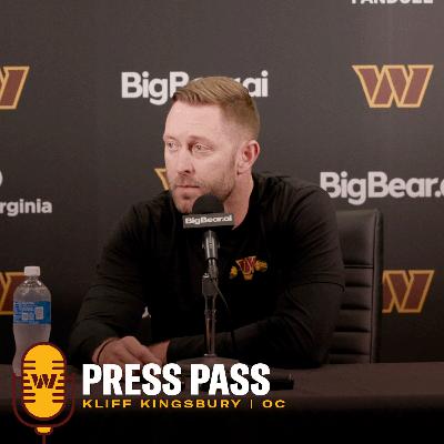 OC Kliff Kingsbury | September 25, 2025 | Press Pass | Washington Commanders | NFL