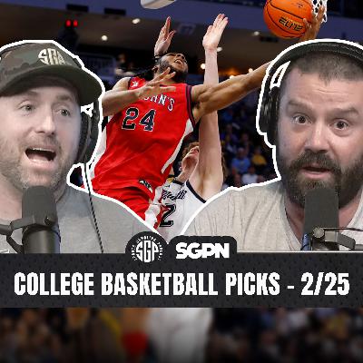 College Basketball Picks Wed, Feb 25th (Ep. 2504)