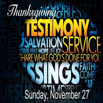 Thanksgiving Testimony Service episode artwork