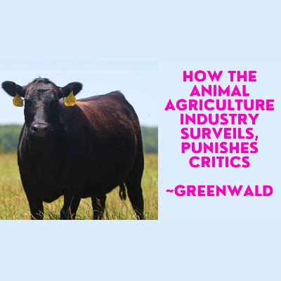 Ep614 GREENWALD: How the Animal Agriculture Industry Surveils, Punishes Critics
