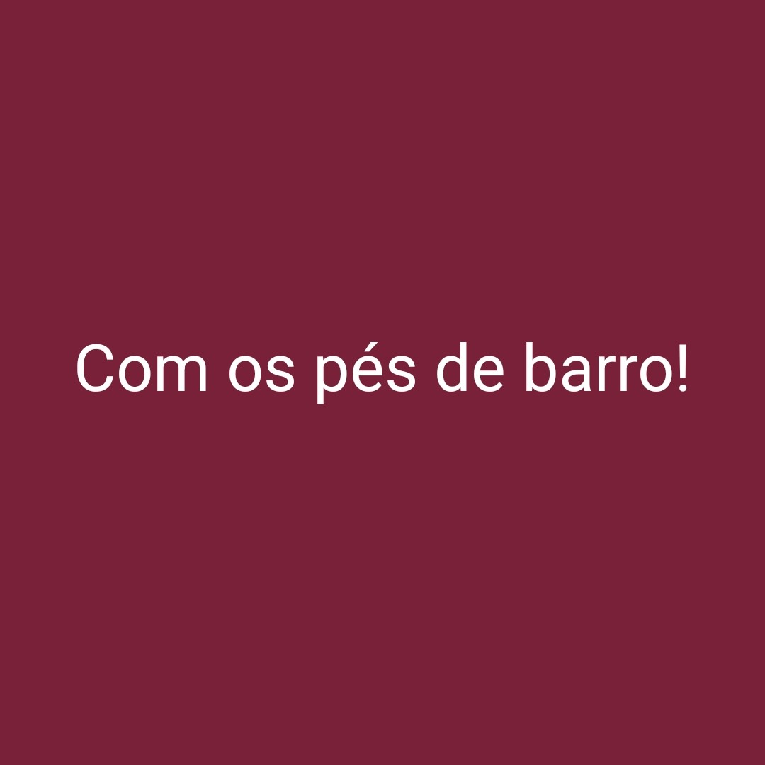 Com os pés de barro episode artwork