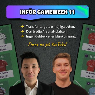19. Transfer targets ✅ | Gyökeres skadad ⚠️ | Inför Gameweek 11 | Fantasy Premier League 25/26 19. Transfer targets ✅ | Gyökeres skadad ⚠️ | Inför Gameweek 11 | Fantasy Premier League 25/26