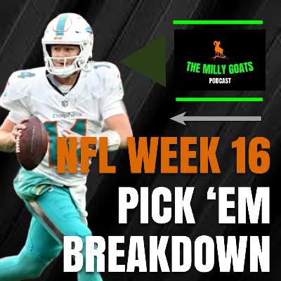 NFL Week 16 Pick 'em Contest Breakdown with Special Guest - JBonez