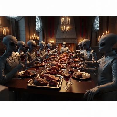 ETs Could Be Here for Food - and WE Might Be on the Menu