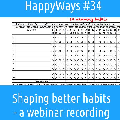 HW 034: Shaping better habits - a webinar recording