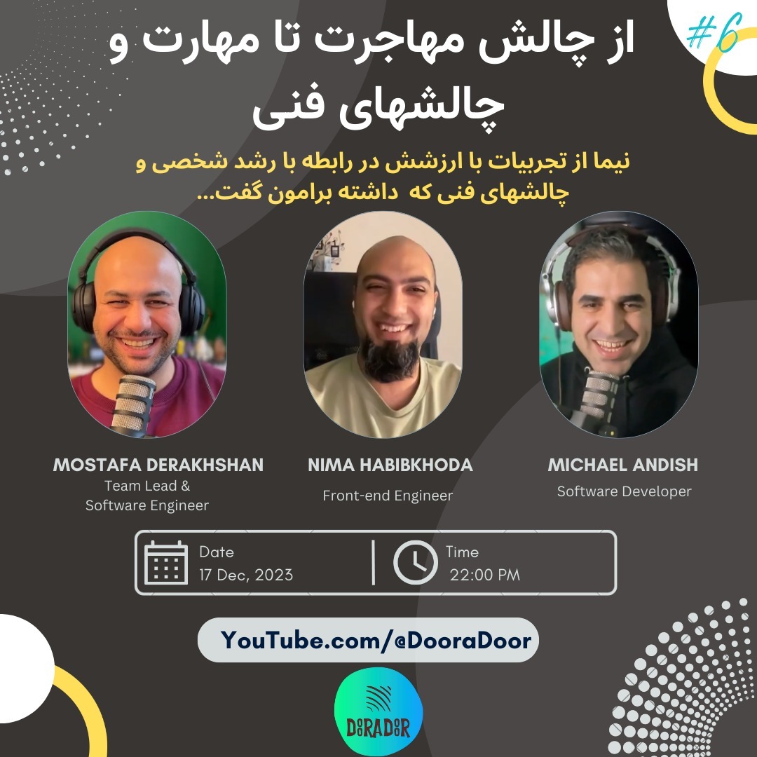 EP 6 : از چالش مهاجرت تا مهارت و چالشهای فنی | Nima Habibkhoda