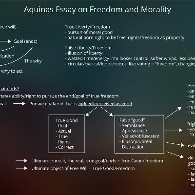 Key Points/Chart on 'Aquinas' Essay on Freedom and Morality