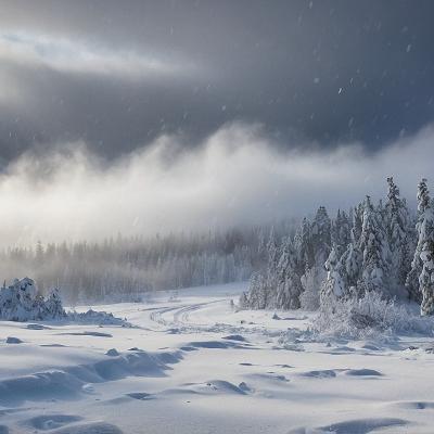 Singing Snow Storm - 10 Hours Sleep Sound