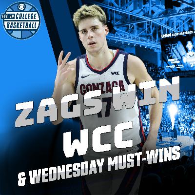 Gonzaga heads to Pac 12 with one last WCC tournament title; Hofstra, Siena, Wright State & LIU are going dancing; Wednesday's bubble must-wins