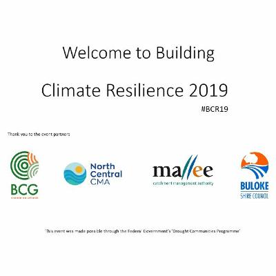 Building Climate Resilience - Session 4 - Environment - 3.30pm - 4.30pm Building Climate Resilience - Session 4 - Environment - 3.30pm - 4.30pm
