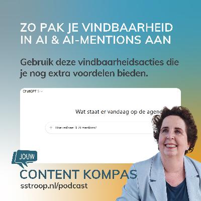 Zo pak je AI-vindbaarheid en AI-mentions slim aan én creëer je extra voordelen Zo pak je AI-vindbaarheid en AI-mentions slim aan én creëer je extra voordelen