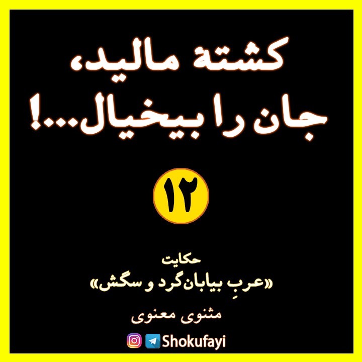 کشتۀ مالید و جان را بیخیال...!