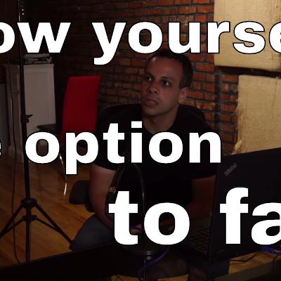 A word on stress management, deescalation, and "the right to fail."