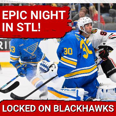 POSTGAME: Young Blackhawks Throttle Blues 8-3 in EPIC Win | Bedard & Reichel Tally 3 Points