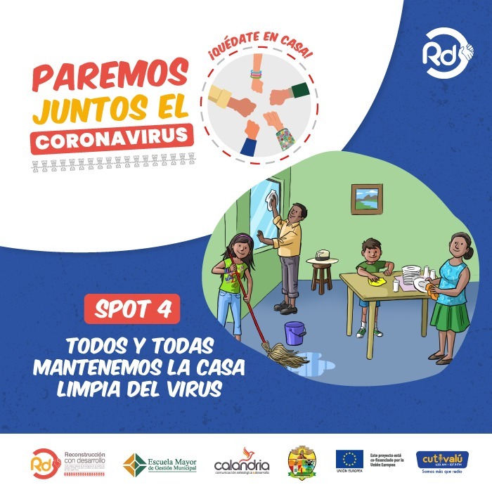 SPOT 4 - TODOS Y TODAS MANTENEMOS LA CASA LIMPIA DEL VIRUS